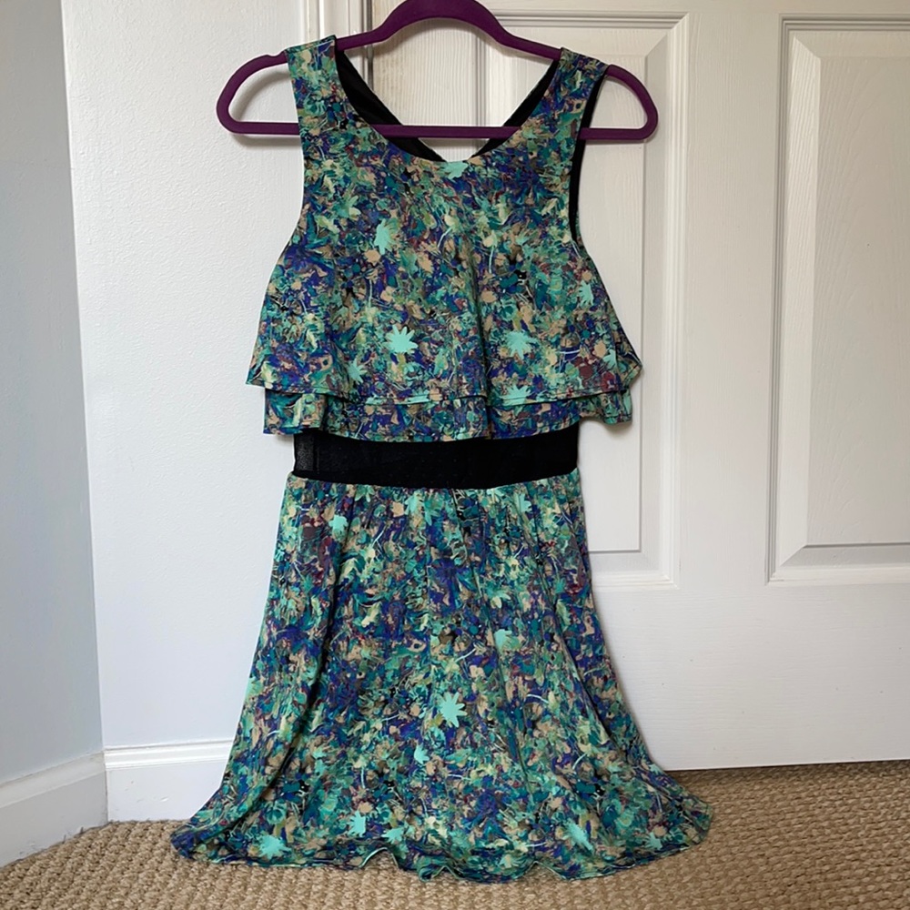 Teal Mini Dress/ Size 7 (Juniors)